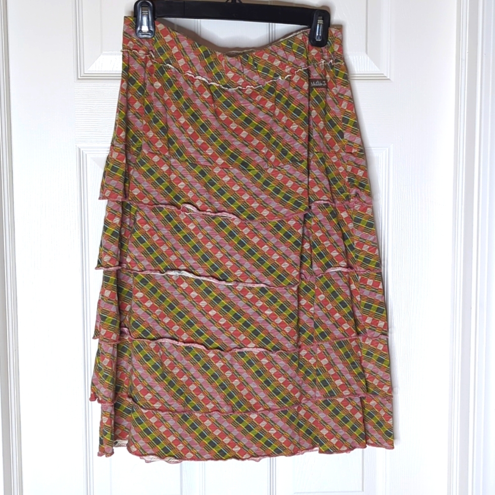 Matilda Jane You & Me Carol Ann Tiered Midi Skirt in Size M